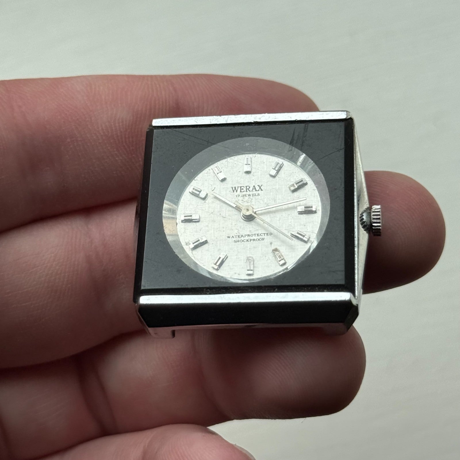 33mm Vintage Werax 17 Jewels 2009.n Shockproof Manual Wind Watch PARTS