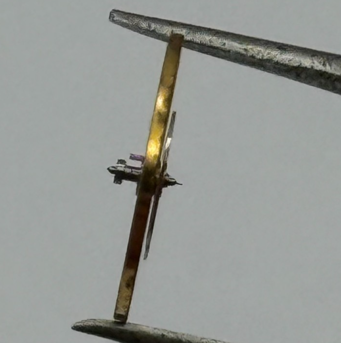 Smith 608 Balance Wheel Complete And Spring 10 1/2''' 1535 Watch Movement Parts