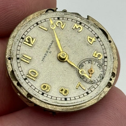 23.6mm Vertex V.W Marksman Manual Wind Swiss Made 15 Jewels Watch Movement PARTS