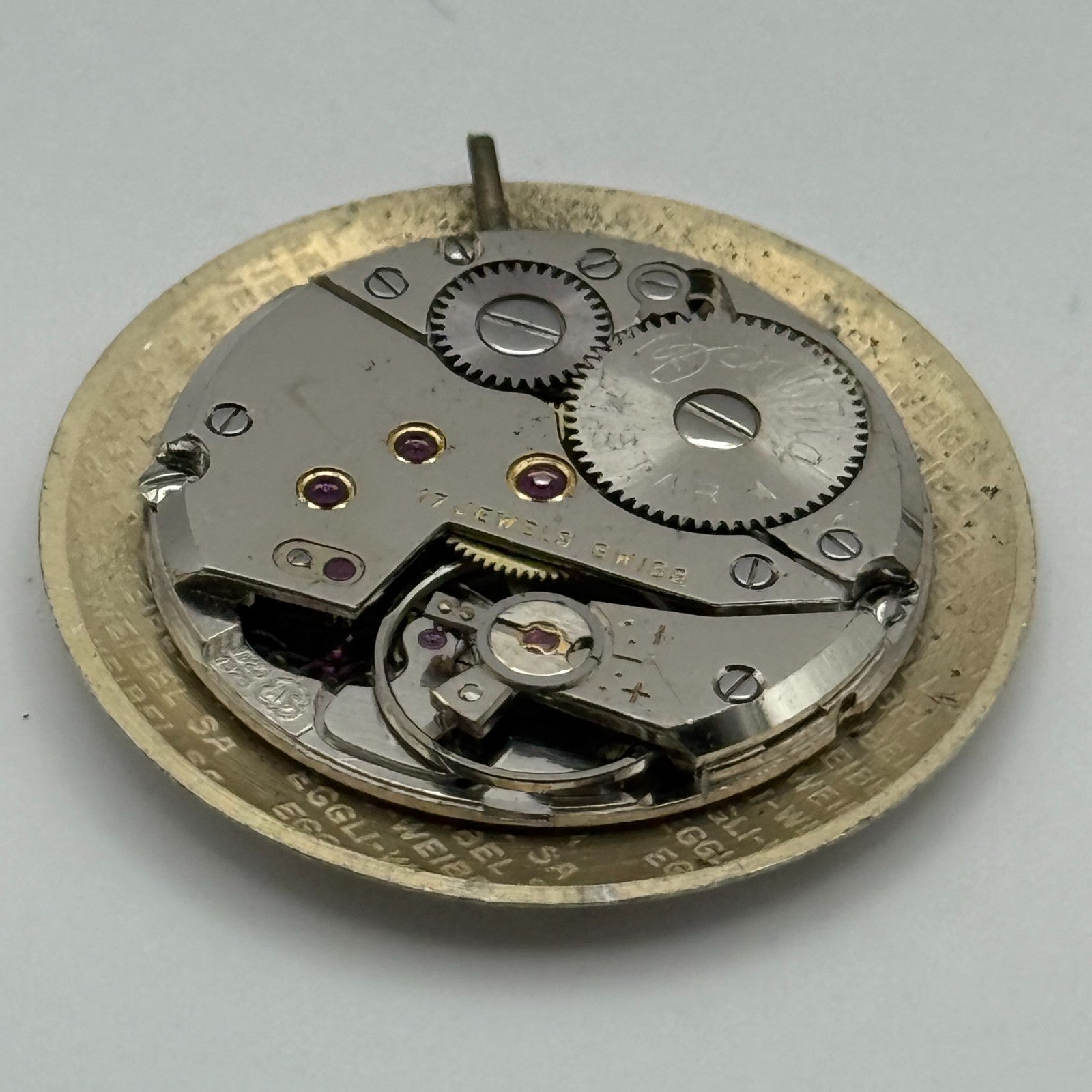 AS 1525 1526 Watch Movement Bentima Manual Wind Vintage Parts Repair 23.6mm