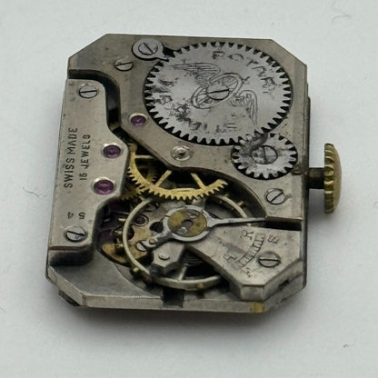20.5mm Running Rotary Maximus Cal 54 Tank Watch Movement Manual Wind PARTS