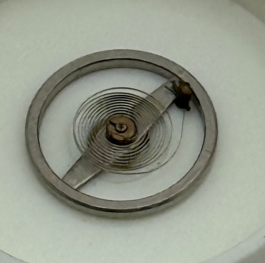 Cris 440 Balance Wheel Complete And Spring  6¾’’’ 974 M Watch Movement Parts NOS