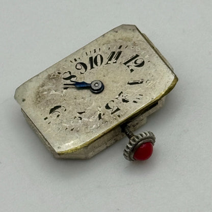 13mm Running Muro Watch Co Art Deco Manual Wind Red Crown Watch Movement PARTS