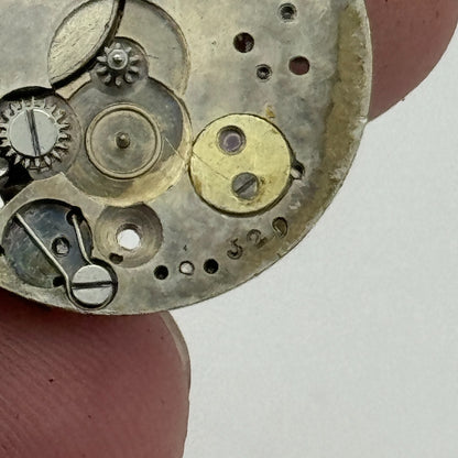 21.4mm Unidentified Interesting 15 Jewels Manual Wind Swiss Watch Movement PART