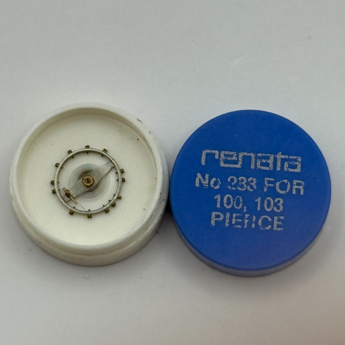 Pierce 100 103 Balance Wheel Complete And Spring 233 Watch Movement Parts NOS