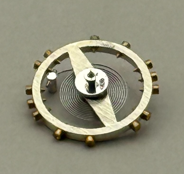 FHF 159 Balance Wheel Complete And Spring 3–10’’’ 190 M Watch Movement Parts NOS