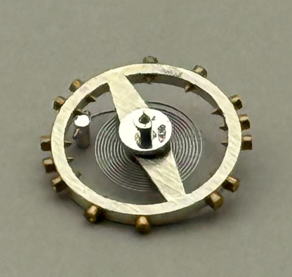 FHF 159 Balance Wheel Complete And Spring 3–10’’’ 190 M Watch Movement Parts NOS