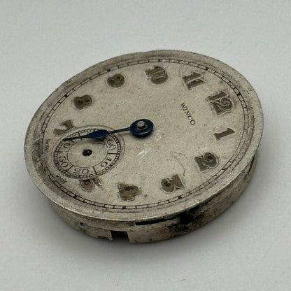 23.6mm Winco 81220 Manual Wind 15 Jewels Watch Movement Swiss Vintage PARTS