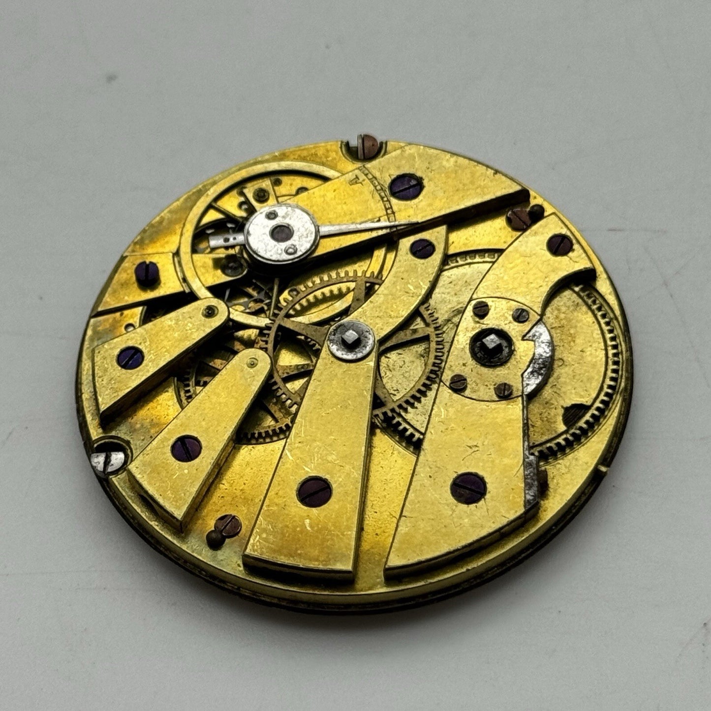 41.5mm 4mm Extra Thin Cylinder Escapement Pocket Watch Movement FOR PARTS REPAIR
