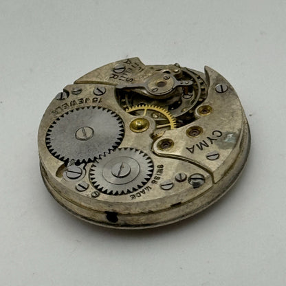 23.6mm Cyma Ref 030 Manual Wind Watch Movement Swiss Vintage PARTS SPARES