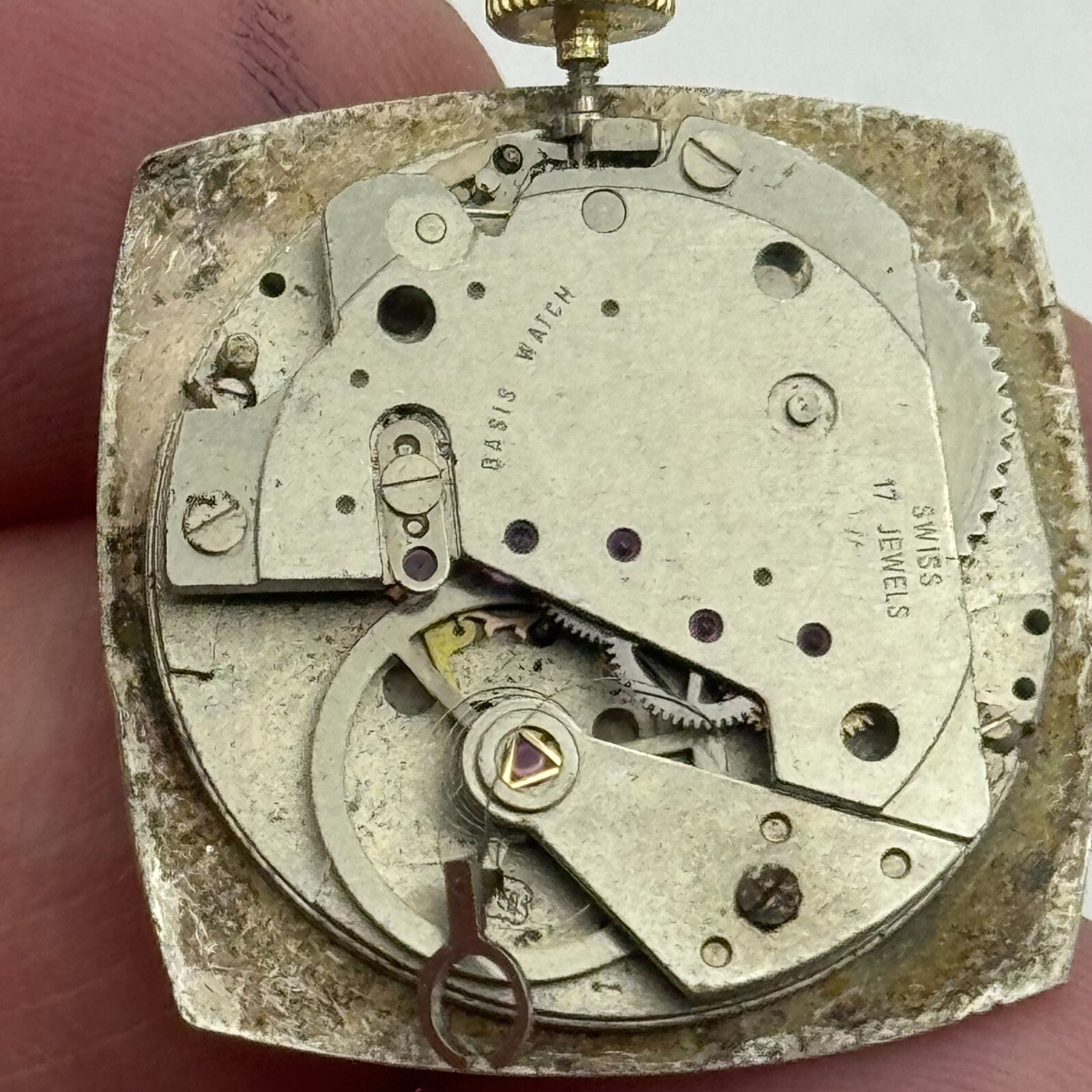 23.6mm Superoma EB 8481-74 Manual Wind 17 Jewels Watch Movement PARTS REPAIR