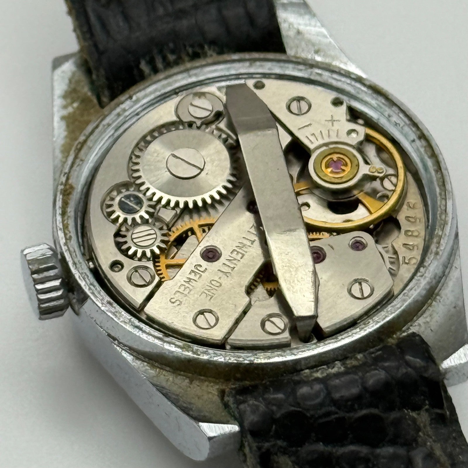 23mm Vintage Velma 17 Rubis Shockproof 21 Jewels Manual Wind Watch PARTS REPAIR