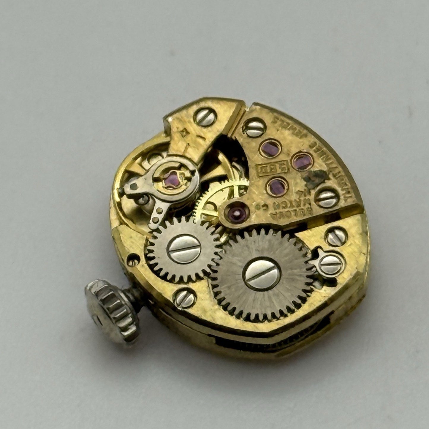 13.1mm Vintage Ladies Bulova 5BD Manual Wind Swiss Watch Movement PARTS REPAIR