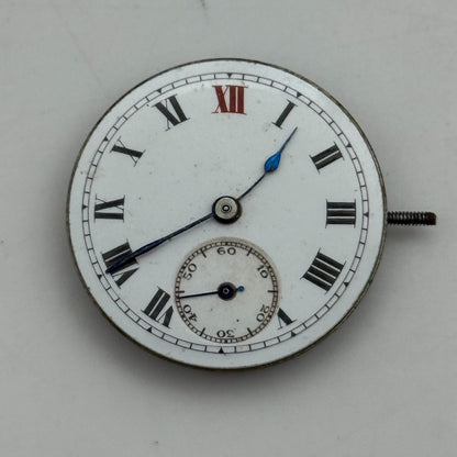 25.2mm Vintage Moeris Sub Seconds Trench Watch Movement Manual Wind PARTS REPAIR