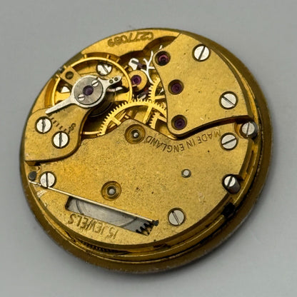 Smiths De Luxe C277089 Watch Movement Manual Wind Vintage Parts Repair 26.6mm