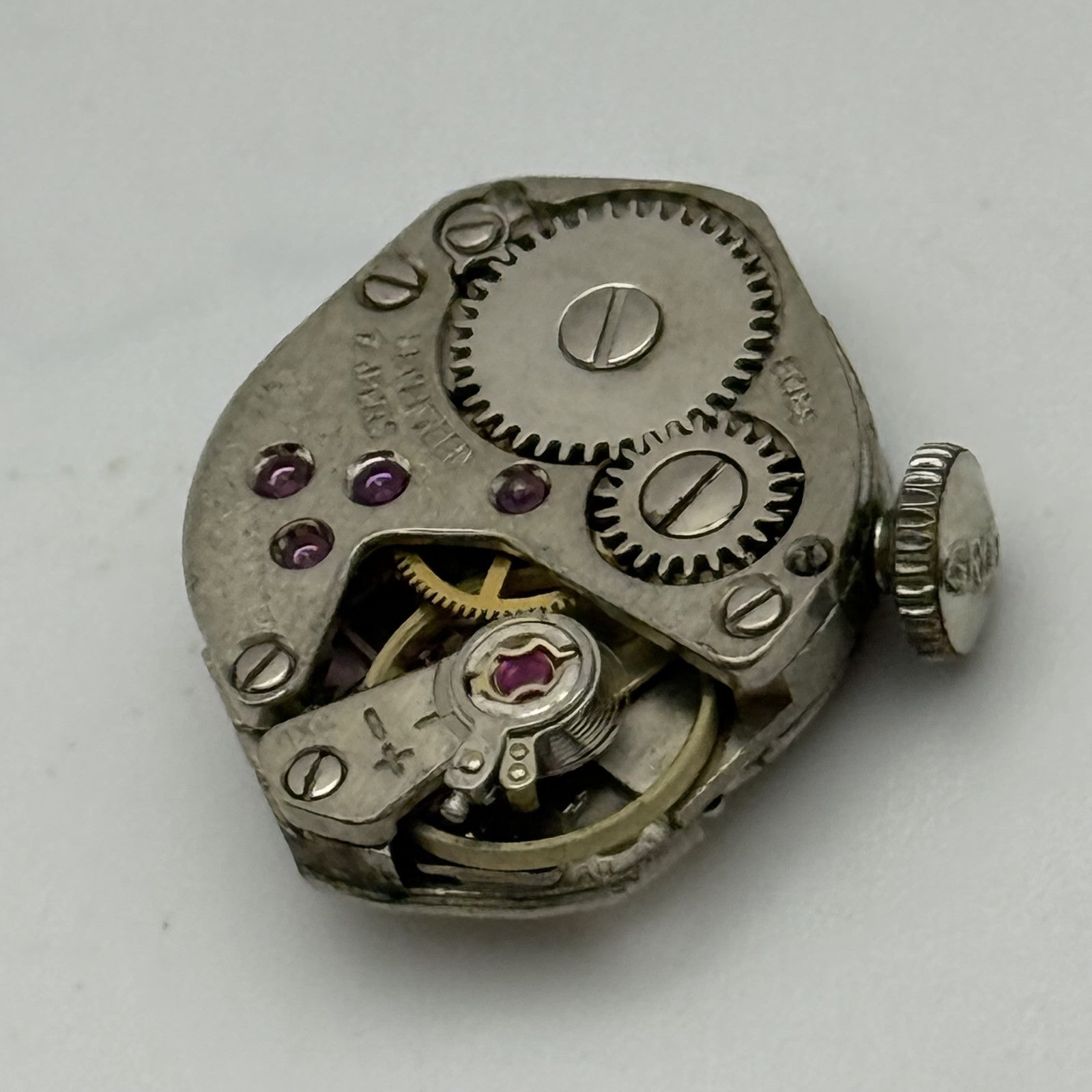 15.2mm Running Vintage Gruen Precision ST Standard 69 Watch Movement PARTS