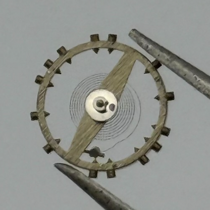 ETA 2412 Balance Wheel Complete And Spring 6 3/4’’’ 1257 M Watch Movement Parts