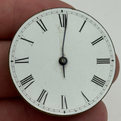 36mm John Bennett Cheapside London Antique Key Wound Pocket Watch Movement PARTS