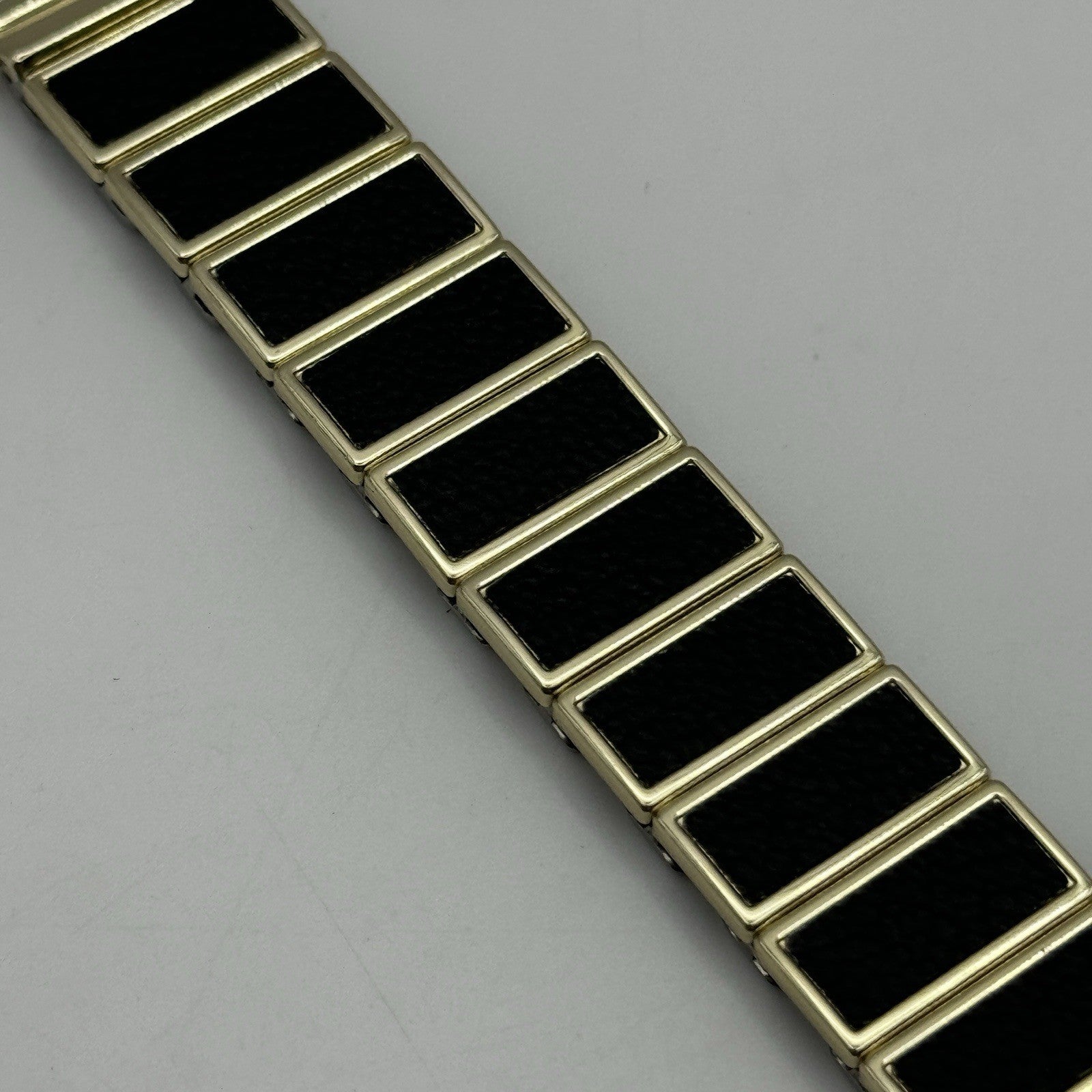 20mm Lug Rowi Fixo Flex Vintage New Old Stock NOS Expandable Strap Black Gold