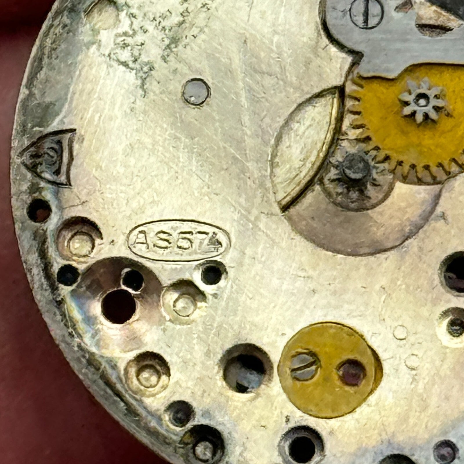 22mm AS 574 A Schild 15 Jewels Manual Wind Watch Movement Swiss Vintage PARTS