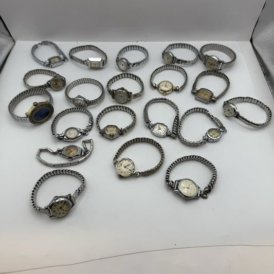 Bundle Of Ladies Vintage Manual Wind Wristwatches Joblot PARTS REPAIR SPARES