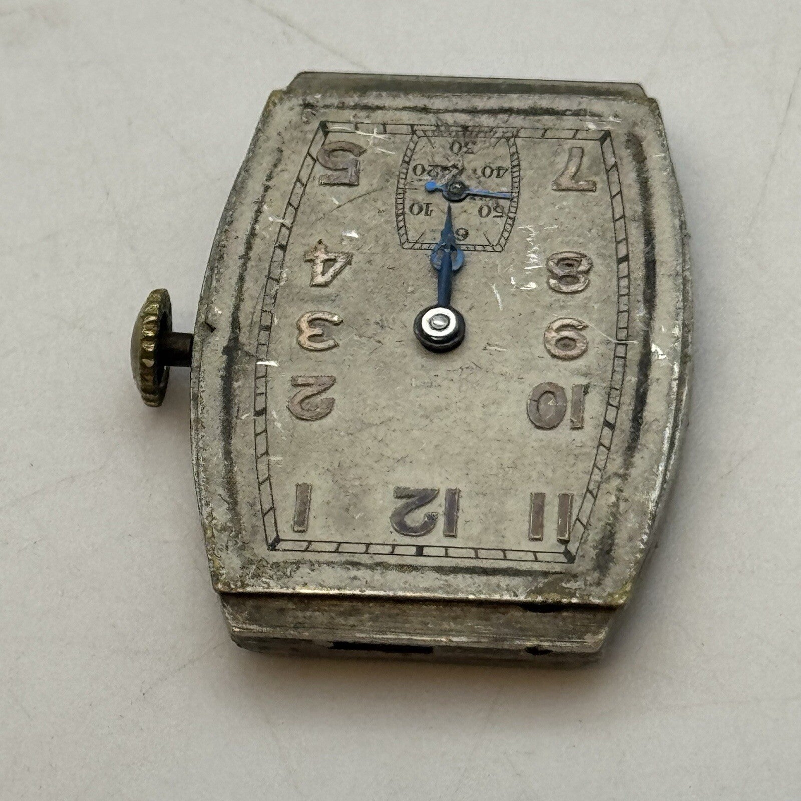 20mm Art Deco High Quality Tank Watch Movement Dial Hands Restoration Repair
