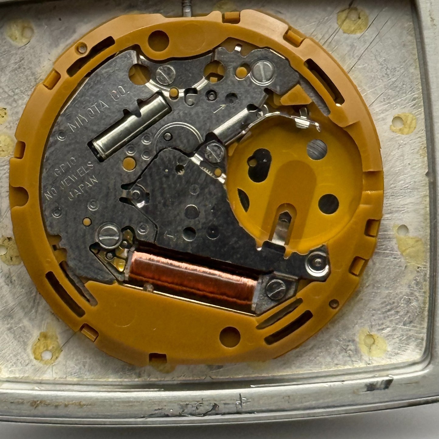 DKNY NY-1316 Quartz Watch Date Dial Black Leather Strap 34mm PARTS REPAIR