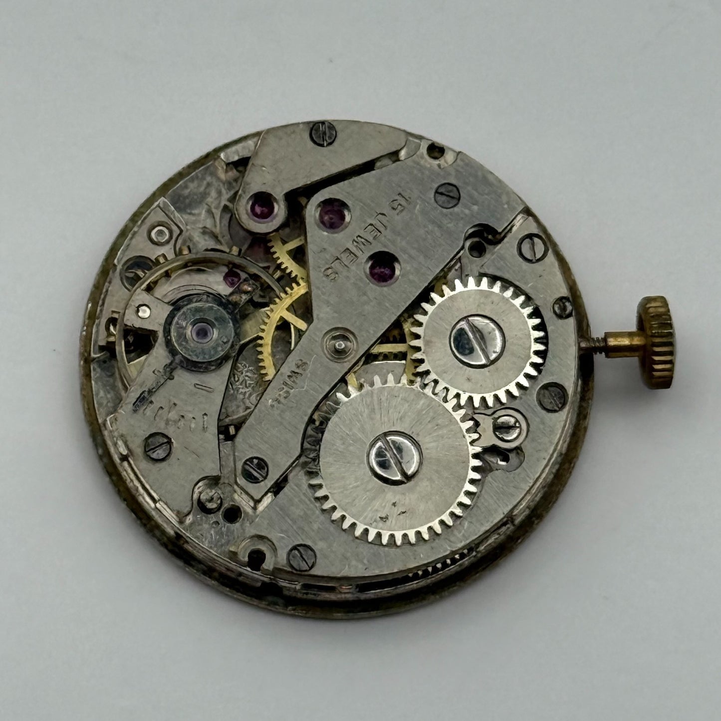 AS 1123 1124 Watch Movement Avia Manual Wind Vintage Swiss Parts Repair 25mm