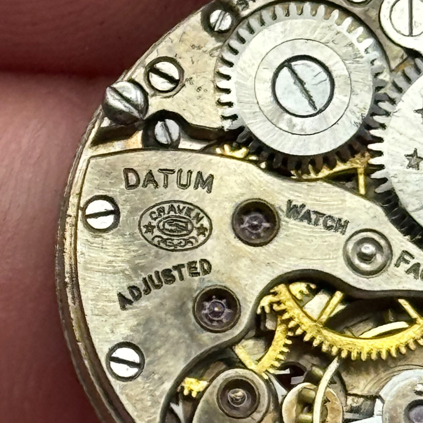 23.6mm Running Craven High Grade 15 Loose Trench Watch Movement Manual Wind PART