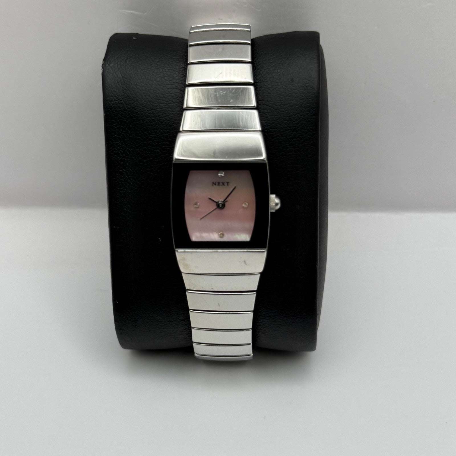 Ladies Next Quartz Watch ICW Pink Dial Steel Expandable Strap 20mm Working