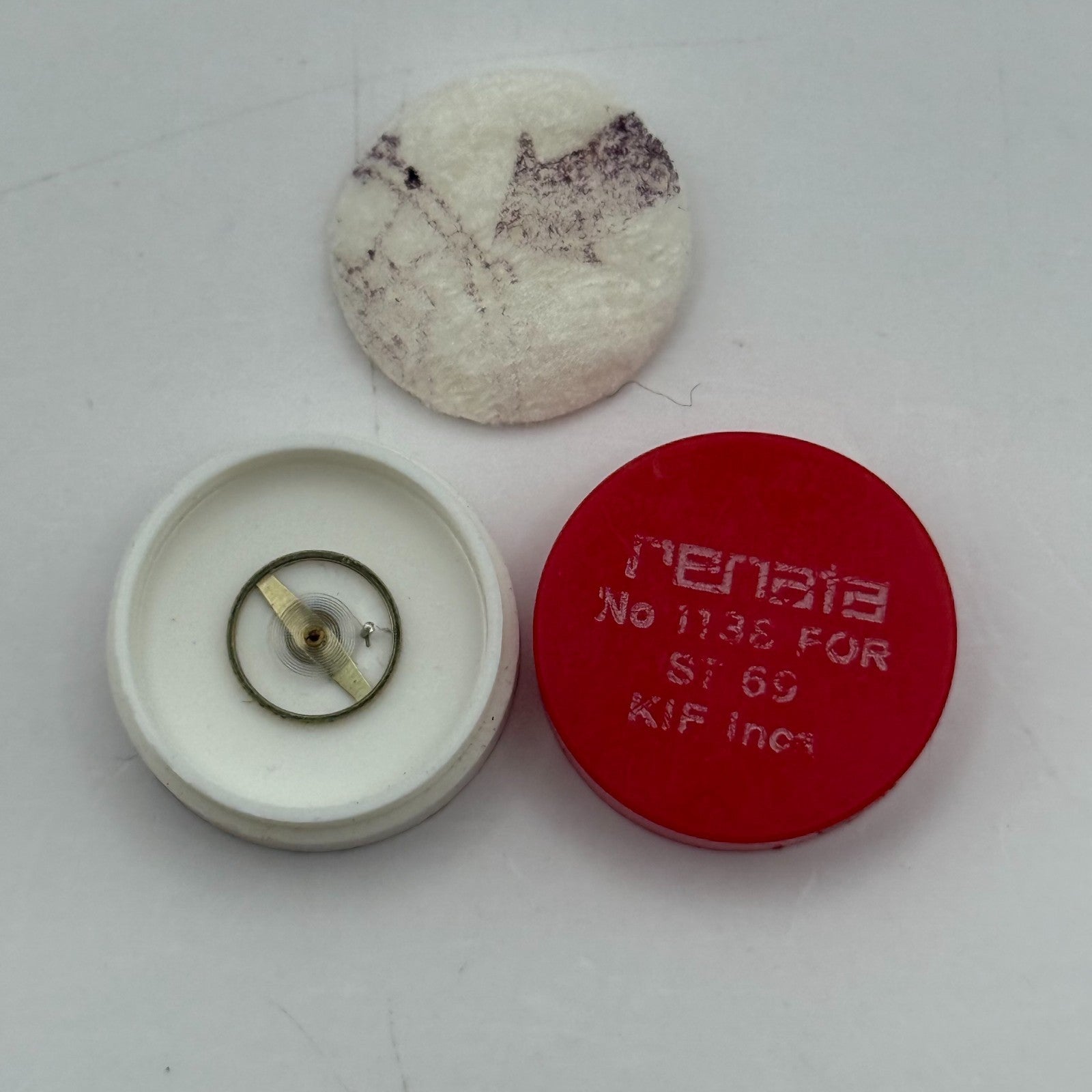 ST 69 Balance Wheel Complete And Spring Kif Inca 1138 Watch Movement Parts NOS