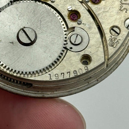 43.1mm Unidentified High Grade Open Face 17 Jewels Pocket Watch Movement PARTS
