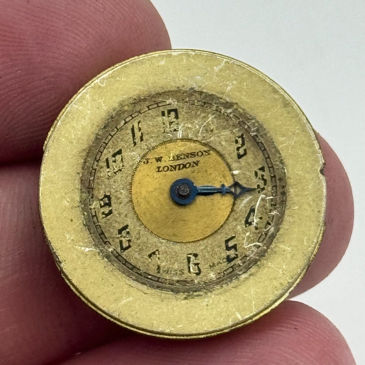 23.6mm J W Benson 15 Jewels Balance Ok Swiss Manual Wind Watch Movement PARTS