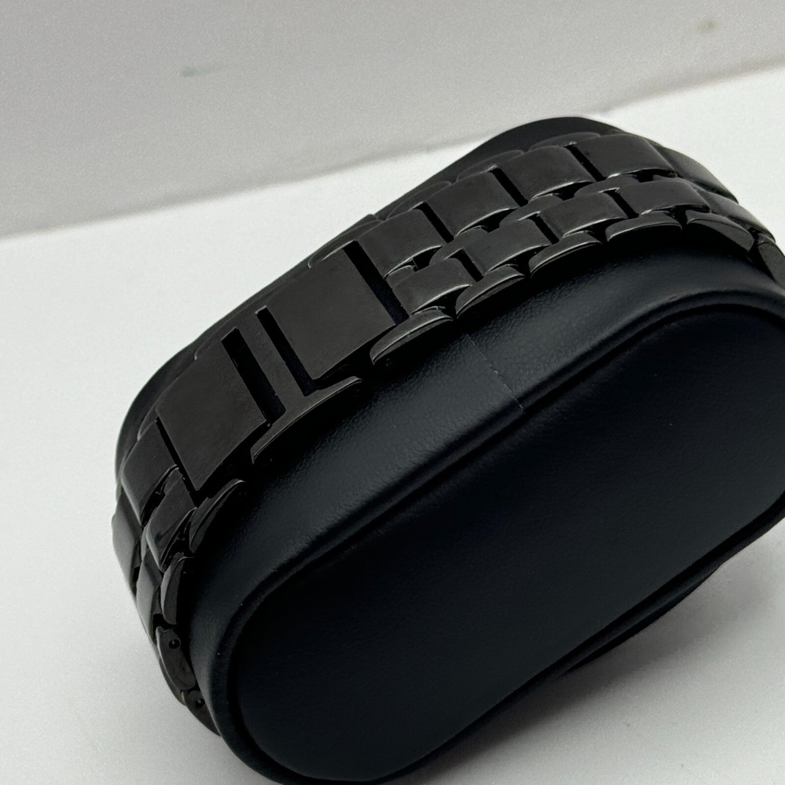 23mm Working Seksy Sekonda 4008 Black Jewelled Quartz Watch New Battery 7.5 Inch