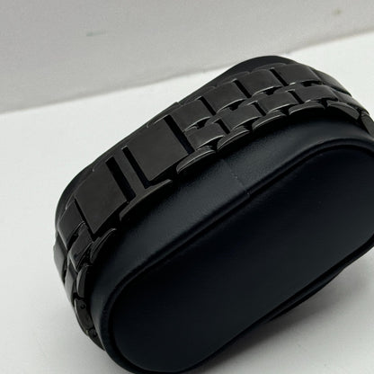 23mm Working Seksy Sekonda 4008 Black Jewelled Quartz Watch New Battery 7.5 Inch