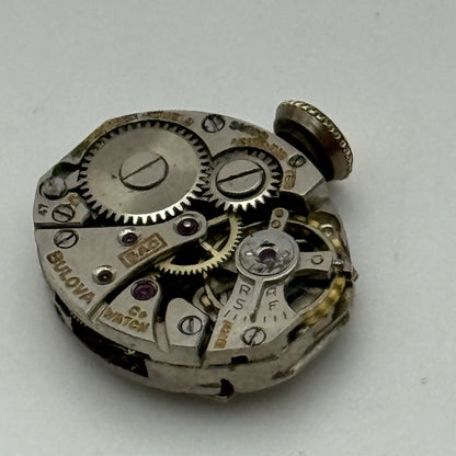 13mm Running Vintage Ladies Bulova 5AC Manual Wind Swiss Watch Movement PARTS