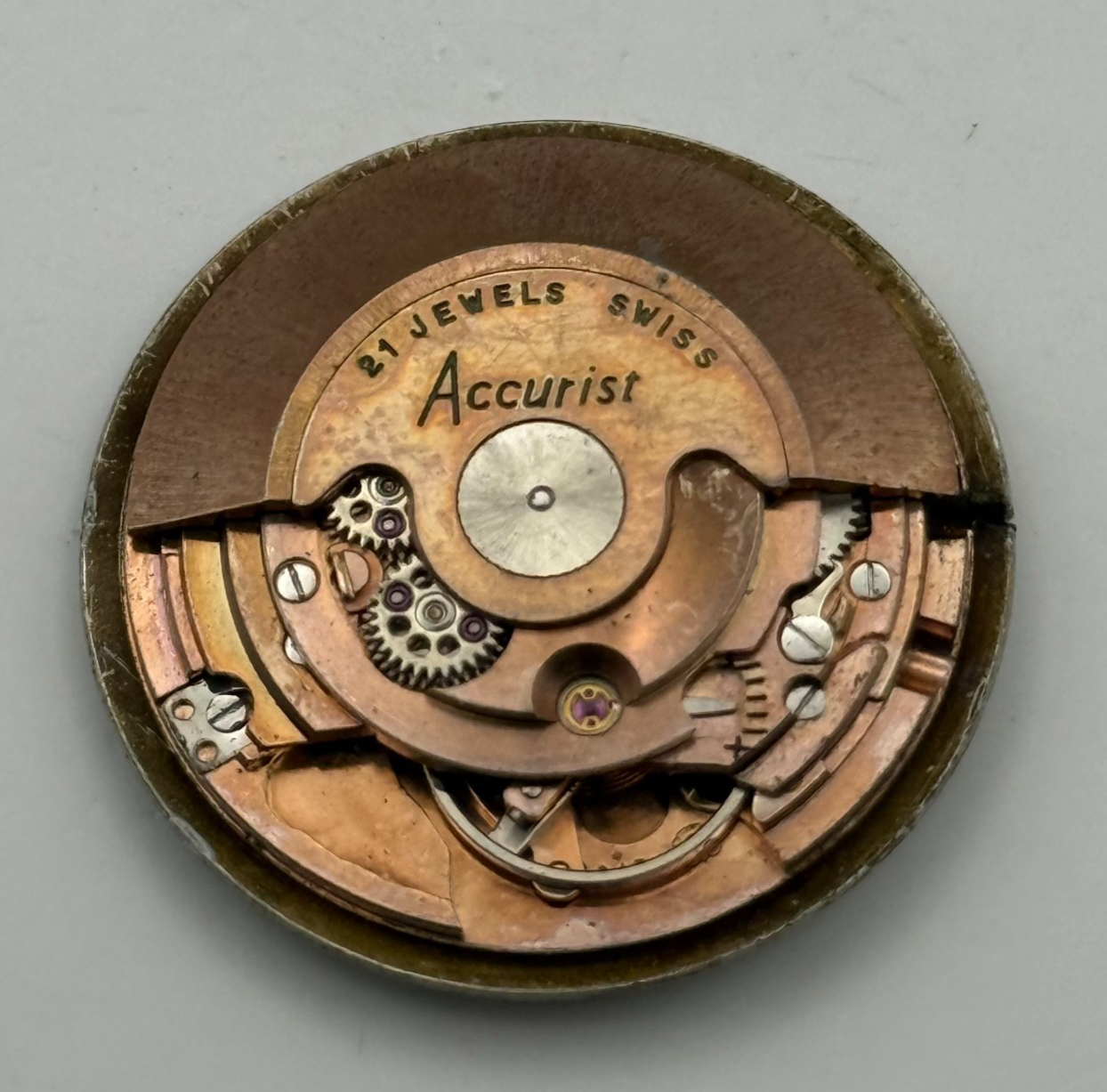 ETA 2451 Watch Movement Accurist Shockproof 21 Jewels Automatic Parts 28.5mm