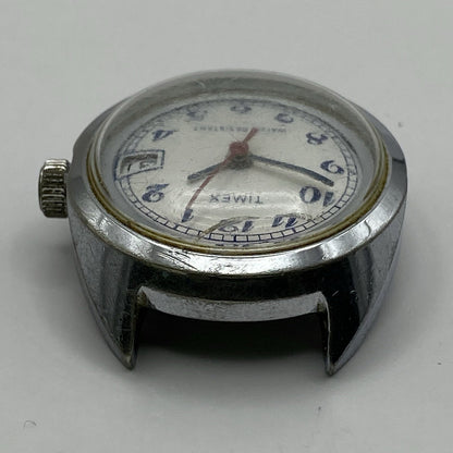 27mm Ladies Timex Sweep Seconds Date Dial GB Made Watch Head TO RESTORE