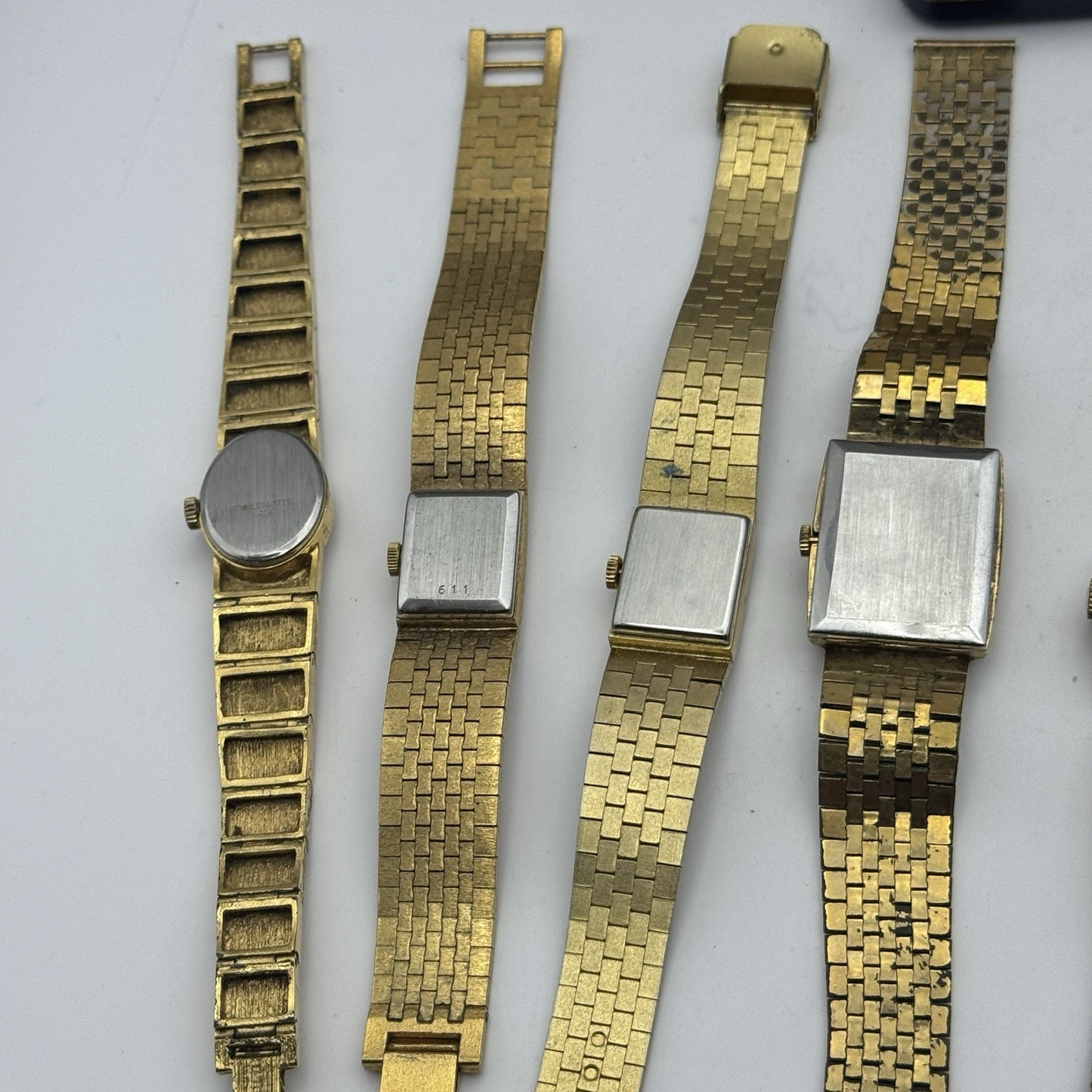 Bundle Of 12 Vintage Gold Plated Ladies Watches Mechanical Job Lot Parts Repair