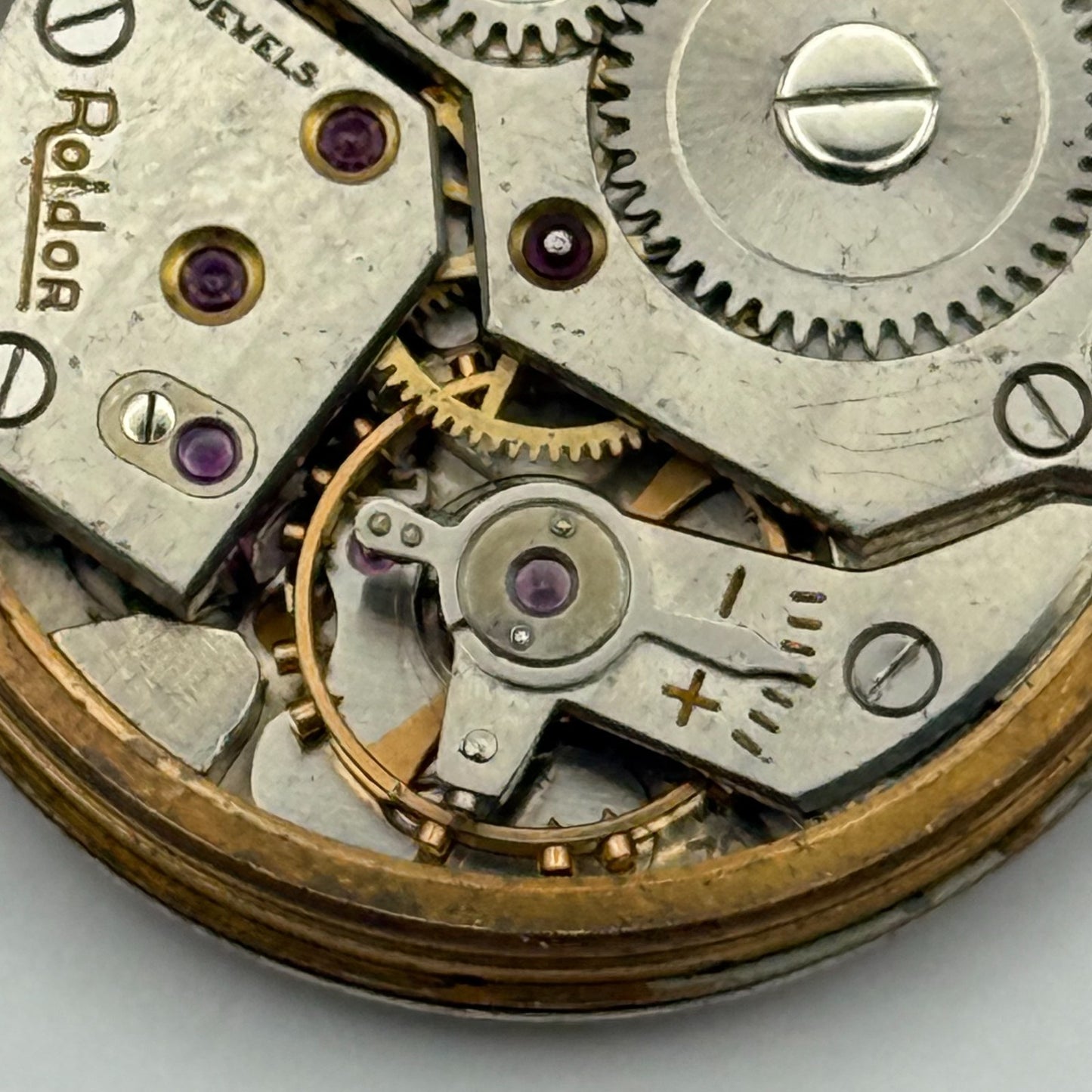 FHF 70 Watch Movement Roldor Manual Wind Vintage Swiss 17 Jewels Parts 27.1mm