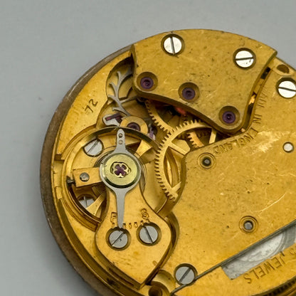 Smiths De Luxe 72 Shockproof Watch Movement Manual Wind Vintage Parts 26.9mm