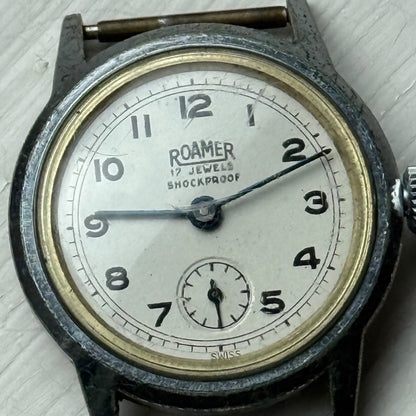 Vintage Roamer Shockproof Watch Brevete 215999 180459 Sub Secs Watch To Restore