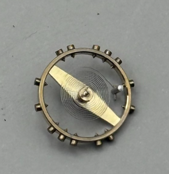 FHF 75 Balance Wheel Complete And Spring 5¼’’’ 203 M Watch Movement Parts NOS