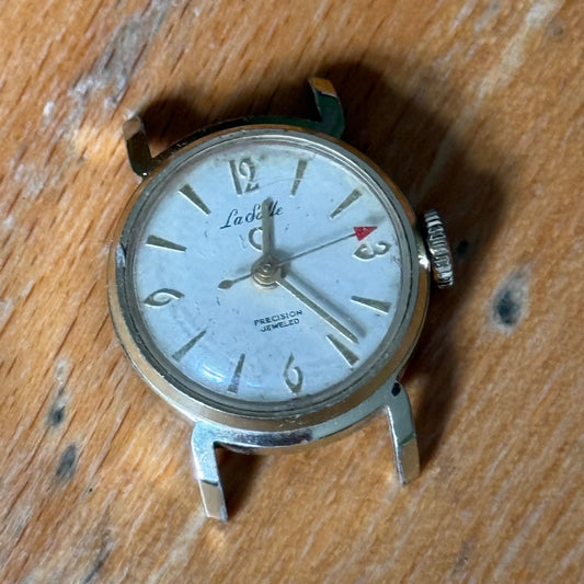 22mm Vintage Westclox La Salle Precision Jewelled Manual Wind Watch PARTS REPAIR