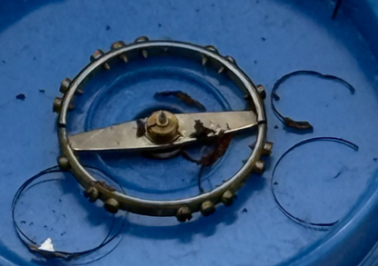 Longines 8-68Z Balance Wheel Complete And Spring 797 Watch Movement Parts 