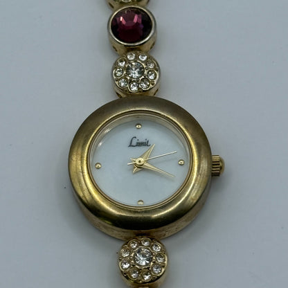 Limit Ladies Quartz Watch Mother of Pearl Dial Crystal Accent Working 22mm