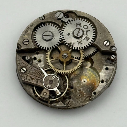 Rolex Rebb﻿erg Manual Wind Incomplete Watch Movement Vintage Swiss Parts Repair