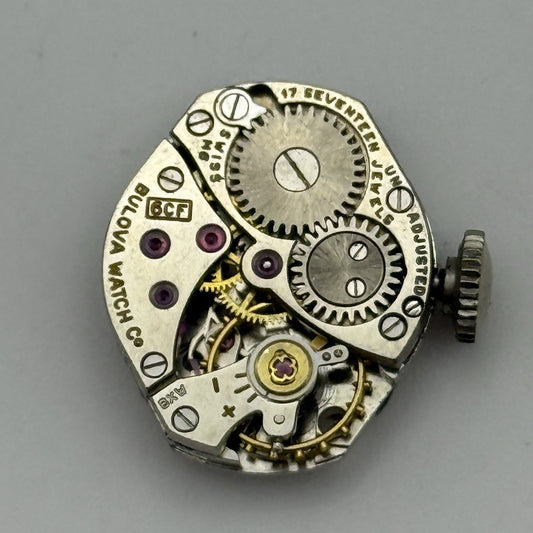 15.4mm Vintage Ladies Bulova 6CF Manual Wind Swiss Watch Movement PARTS REPAIR