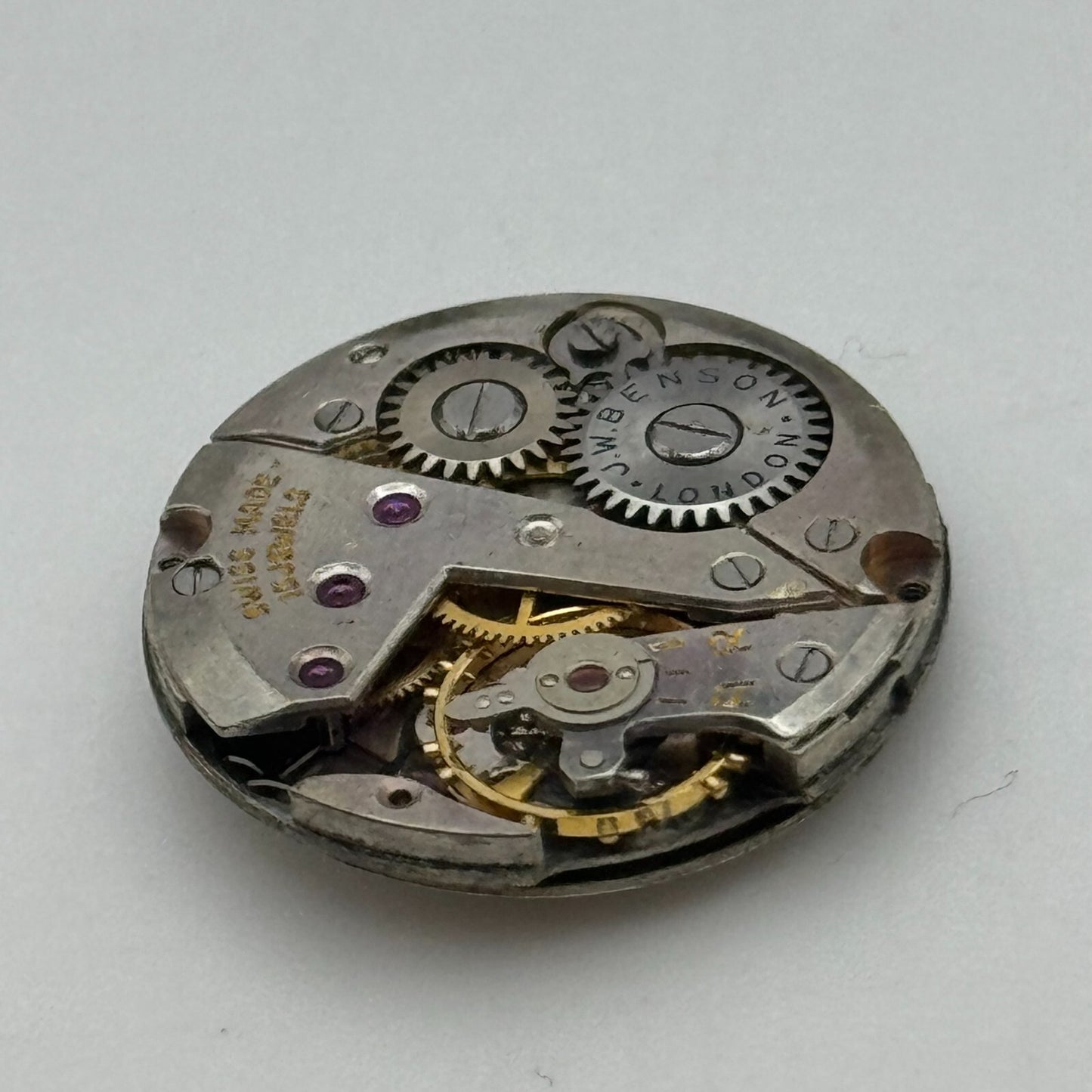 19.7mm J W Benson ETA 980 Manual Wind 15 Jewels Swiss Made Watch Movement PARTS