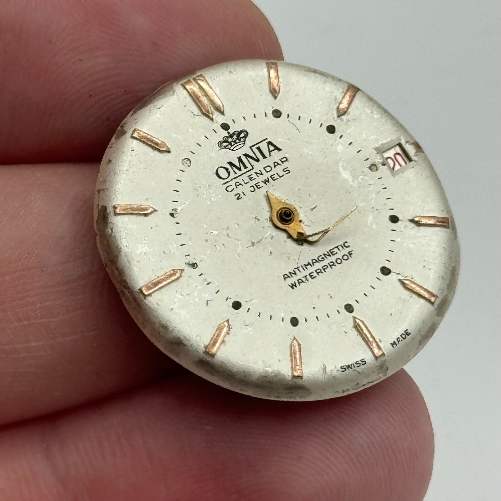 25.4mm Men's Omnia BFG 917C Manual Wind 21 Jewels Watch Movement PARTS SPARES